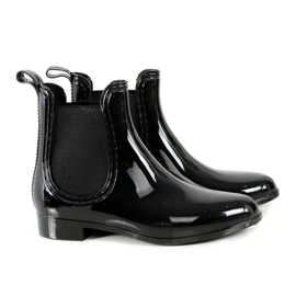 Galosce da donna laccate nere slip-on nero