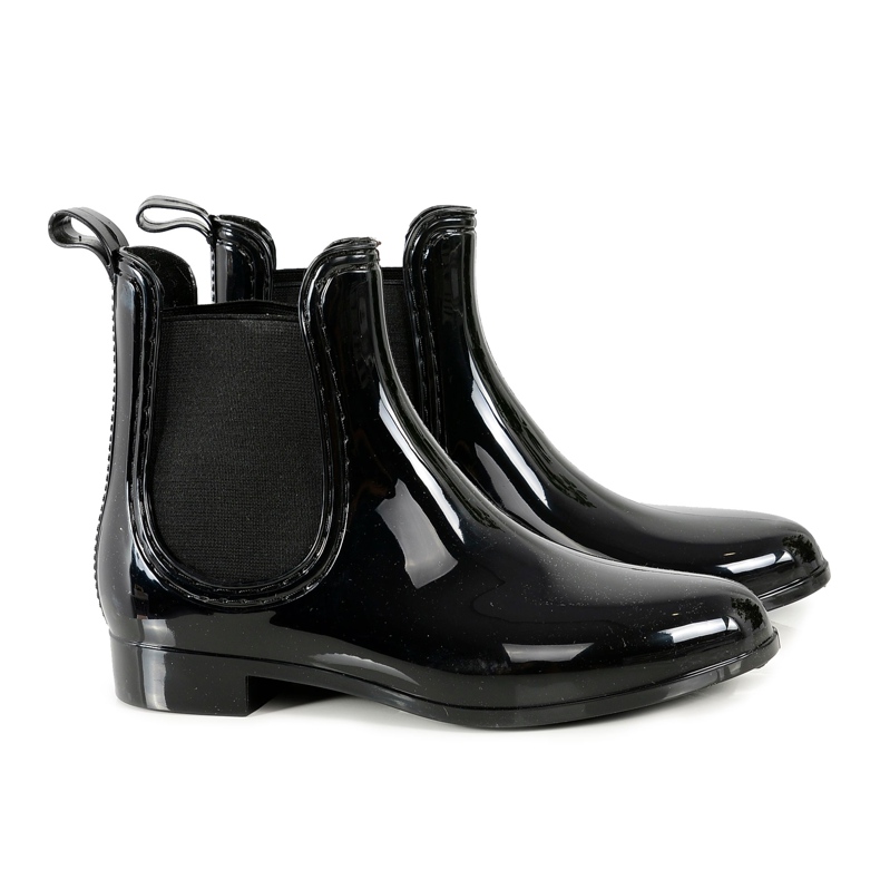 Galosce da donna laccate nere slip-on nero