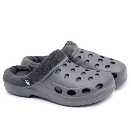 Flameshoes Pantofole da uomo Sandali caldi Grigio Kroksy Eva