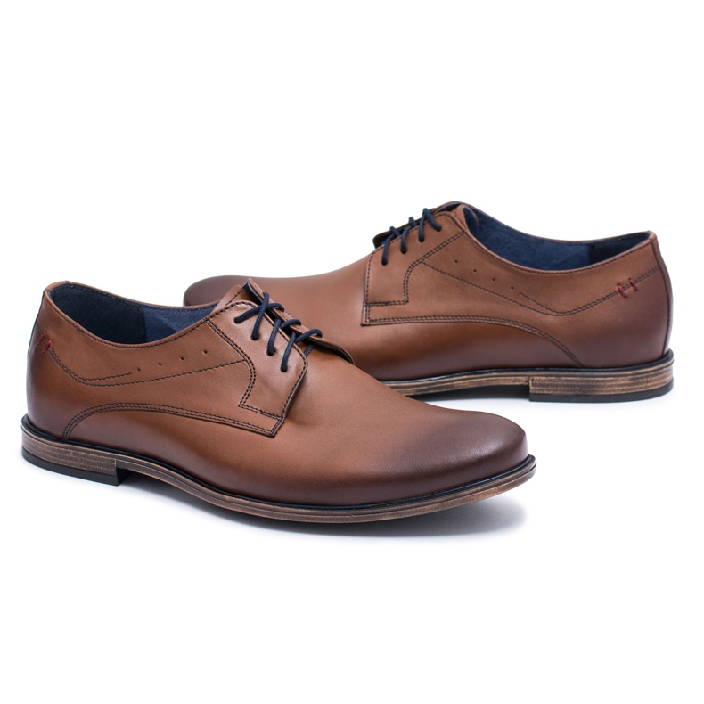 Scarpe James da uomo in pelle marrone Nikopol