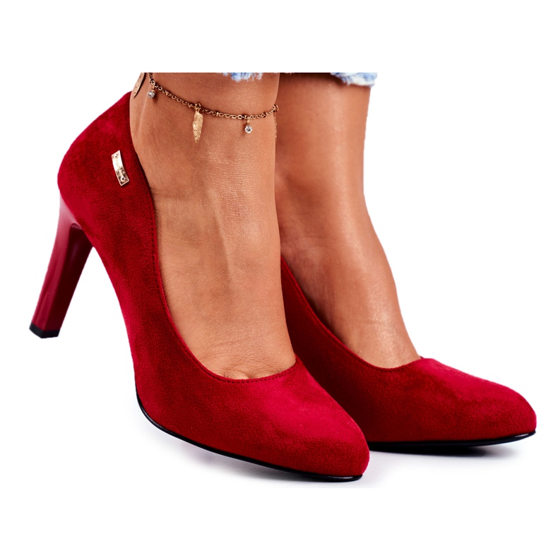 Décolleté Donna Scamosciato Rosso Sergio Leone Campbell