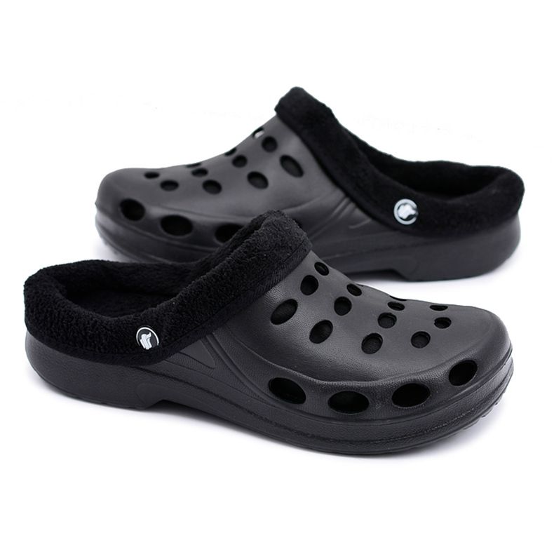 Flameshoes Pantofole da donna Warm Black Kroks Eva nero
