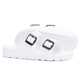 Flameshoes Pantofole da donna Light Garden White bianca