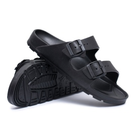 Flameshoes Pantofole da giardino leggere nere da uomo nero