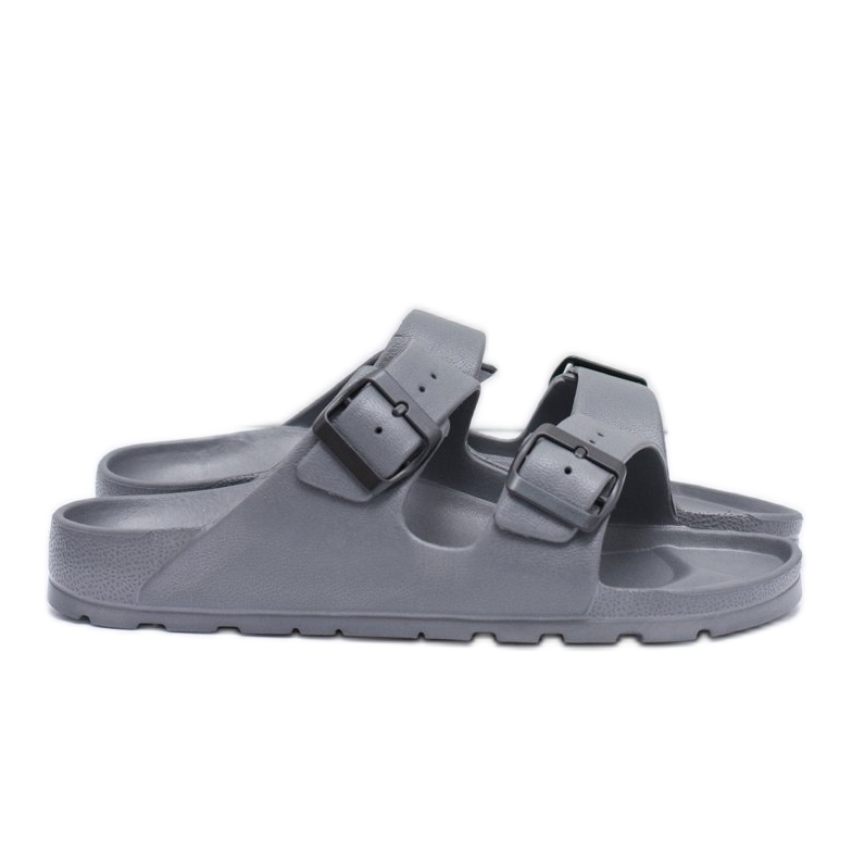 Flameshoes Pantofole da uomo grigie da giardino leggere grigio