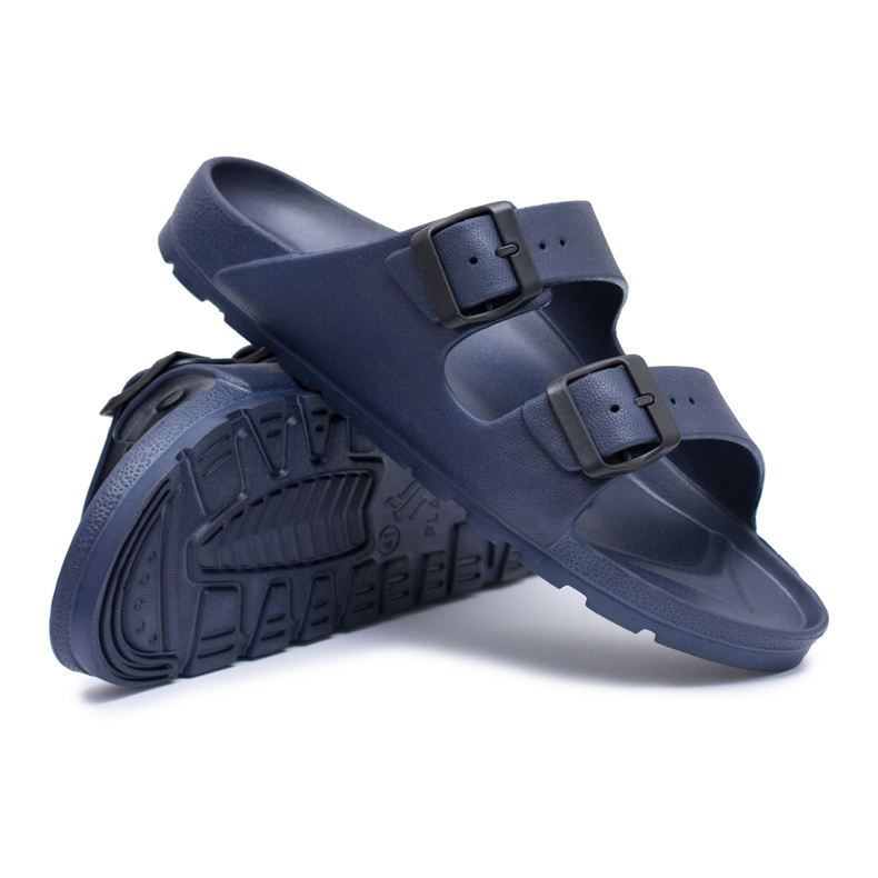 Flameshoes Pantofole da giardino leggere blu navy da uomo