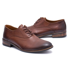 Bednarek Polish Shoes Scarpe Brogues da Uomo Bednarek Formali in Pelle Marrone Clark