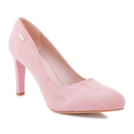Décolleté Donna Rosa Con Tacco Camoscio Sergio Leone Campbell