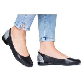 Maciejka Leather Nero Ballerine da donna 02899