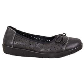 SHELOVET Ballerina Openwork Su Paltform nero
