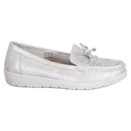 SHELOVET Mocassini comodi grigio