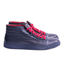KENT Sneakers Uomo Pelle Blu Navy Torres