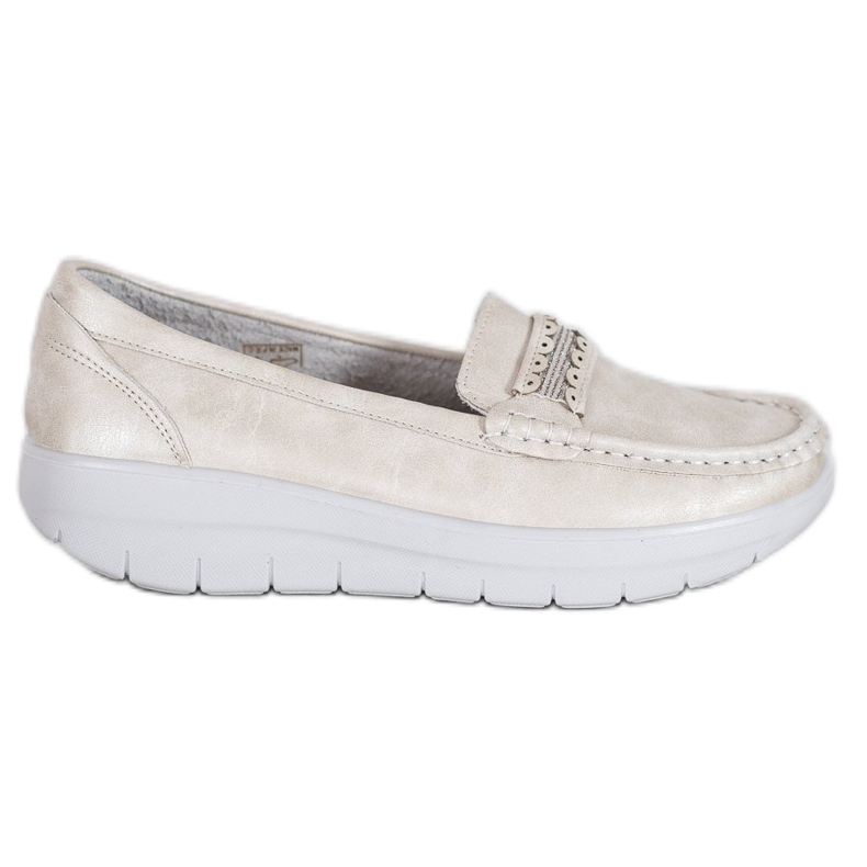 SHELOVET Comodi mocassini sulla piattaforma giallo