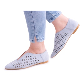 Lu Boo Slip-on Synthia da donna in camoscio blu scarpe