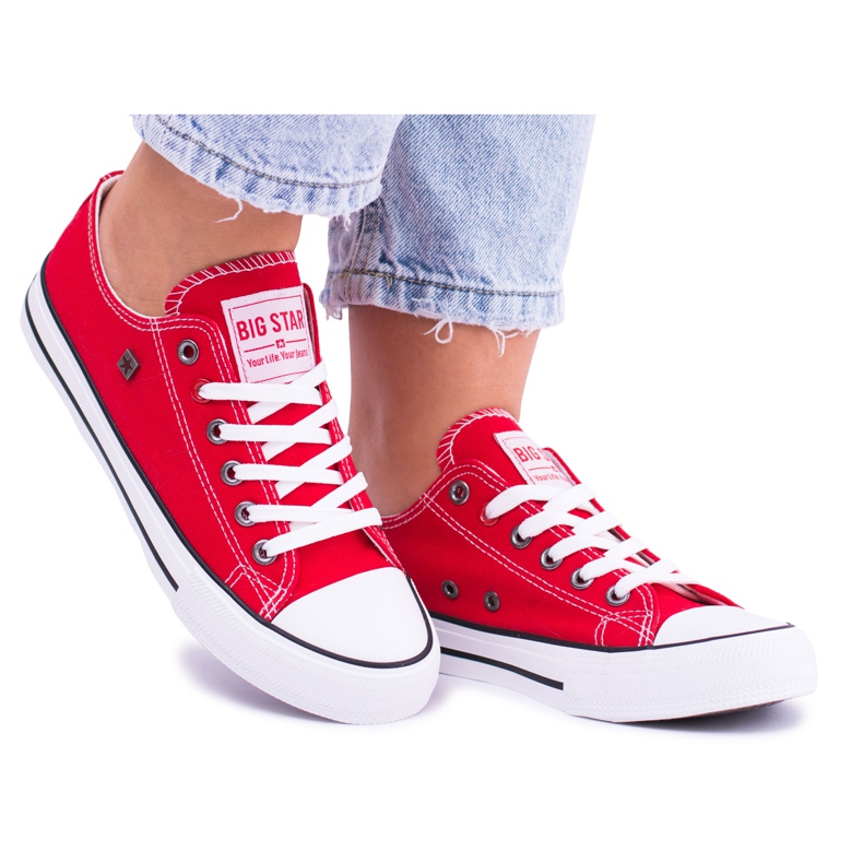 Sneakers rosse da donna Big Star T274020 rosso