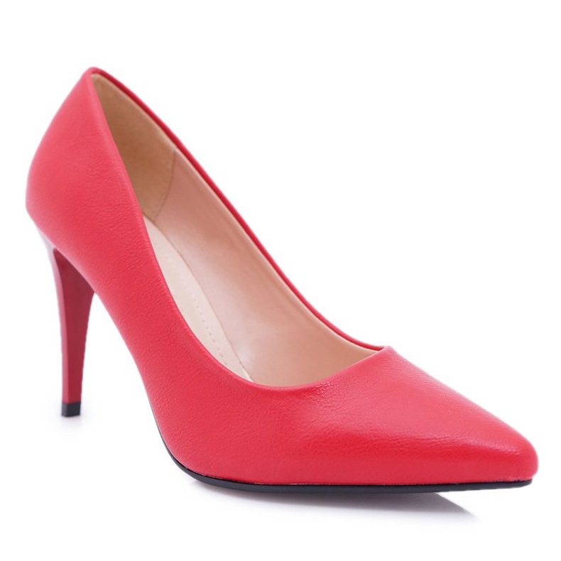 Sergio Leone Opaco Décolleté Stiletto Rosso Feliciana