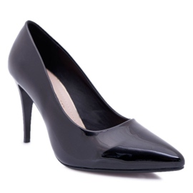 Décolleté laccate Sergio Leone Stiletto Nero Feliciana