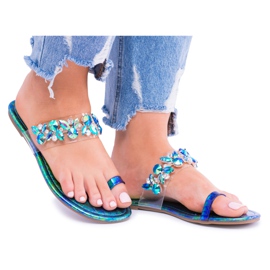 Lu Boo Pantofole Eleganti Benzina Paillettes Tanut multicolore