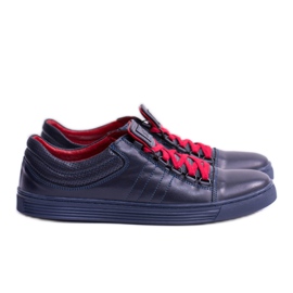 KENT Sneakers Elon da uomo in pelle blu navy