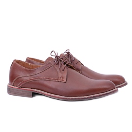 Lema Scarpe brogues in pelle da uomo formali marroni Rick marrone