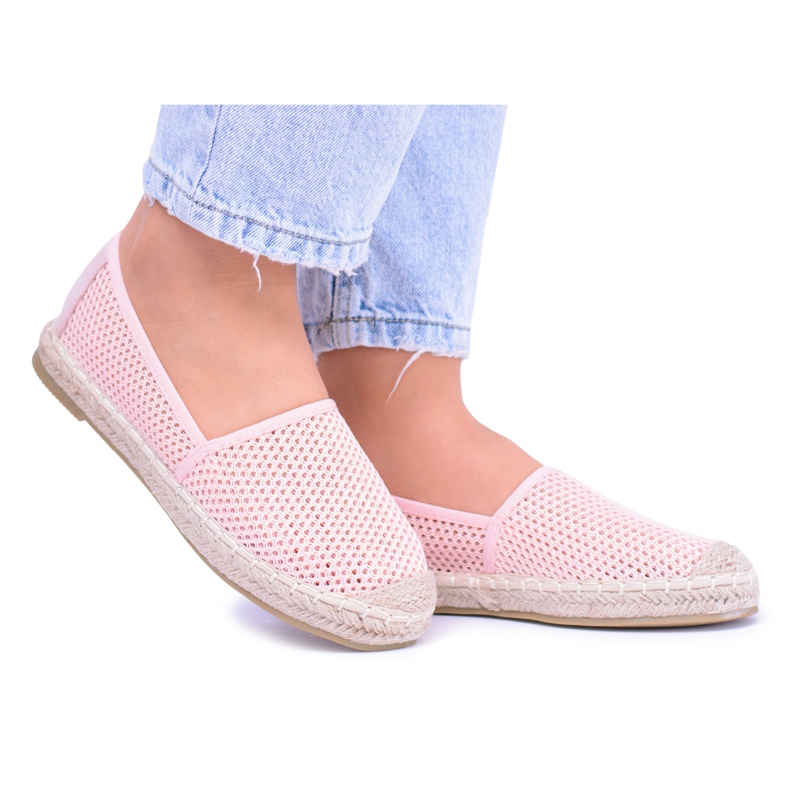 Espadrillas rosa traforate da donna Asumi