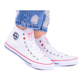 Sneakers alte da donna Big Star bianche T274026 bianco
