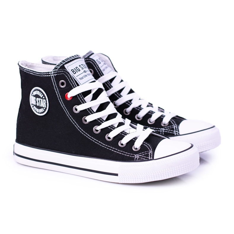 Sneakers alte nere da donna Big Star T274027 nero