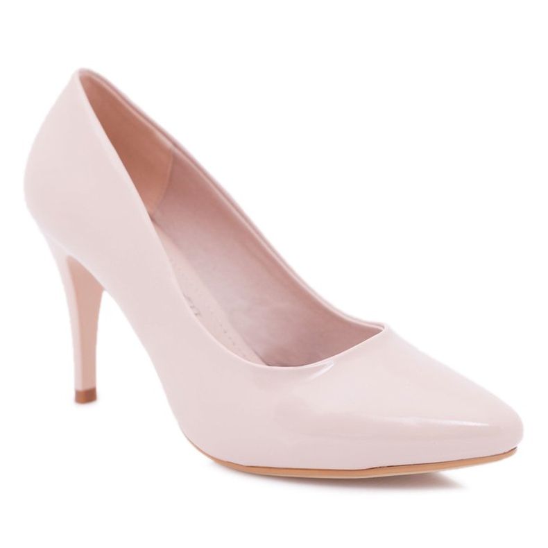 Tacchi alti da donna Sergio Leone Laccati Beige Greca