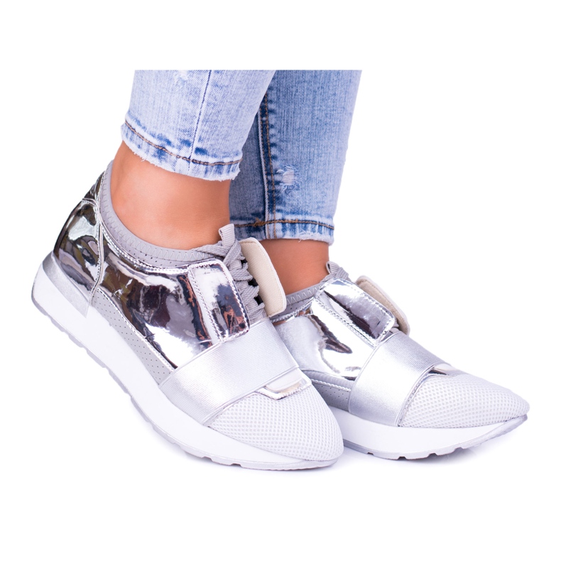 Lu Boo Scarpe Sportive Argento Donna Madoni grigio
