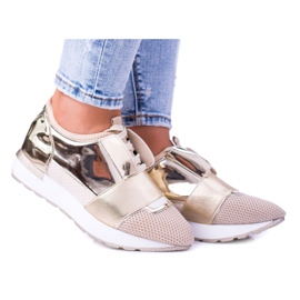 Lu Boo Scarpe Sportive Oro Donna Madoni d'oro