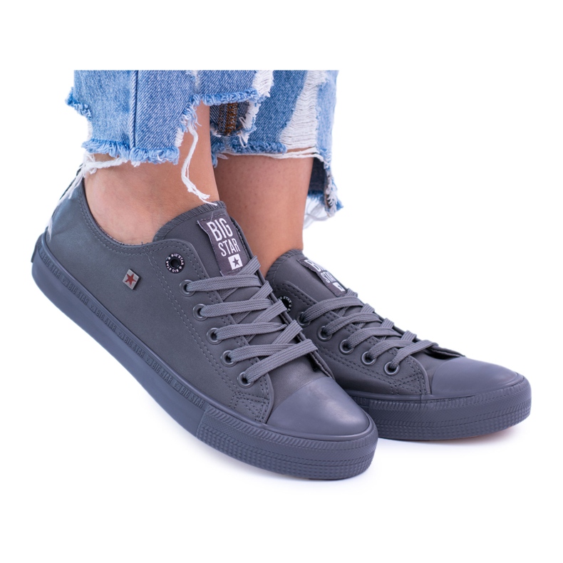 Sneakers Big Star Donna Grigie Monokolor BB274743 grigio