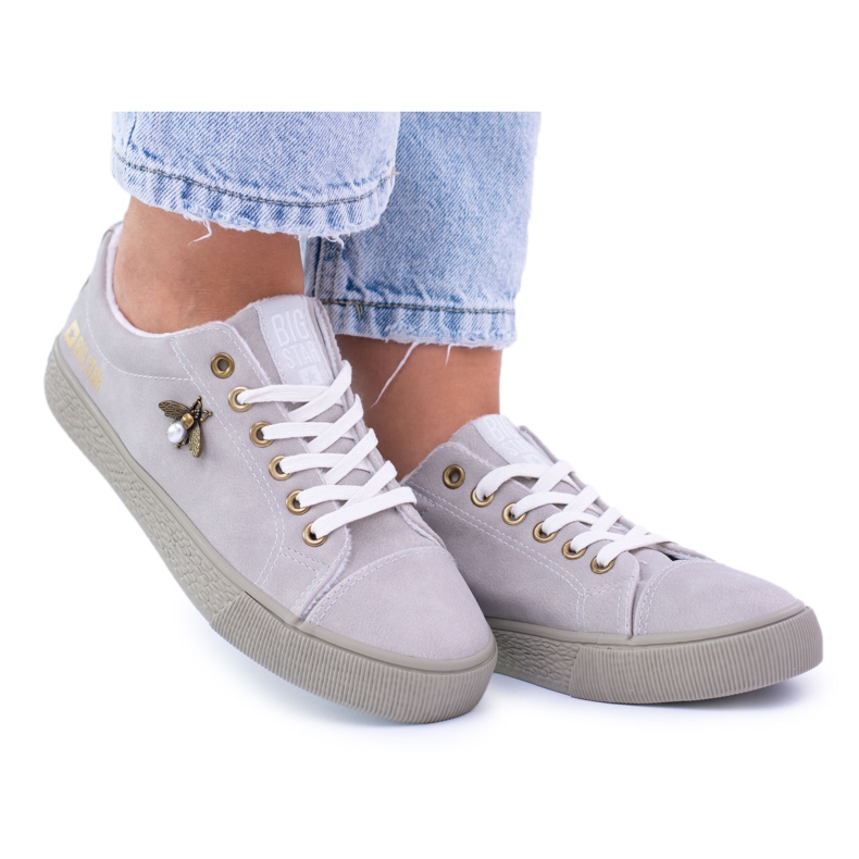 Sneakers Big Star Donna Grigie Calde Sneakers Monokolor BB274062 grigio