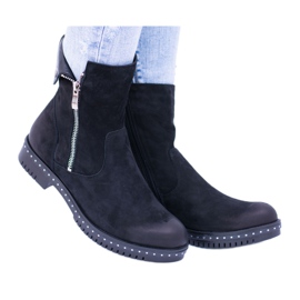 Vinceza Stivaletti Donna Neri Stivaletti Jodhpur Pelle Gelardo nero
