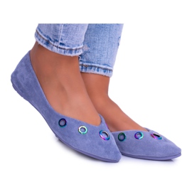 Lu Boo Ballerina Blu In Octavia Spitz Occhielli Benzina
