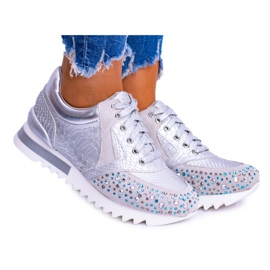 Scarpe Sportive Donna Argento Con Paillettes Lu Boo Infinitiale grigio