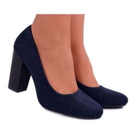 Décolleté Donna Sergio Leone PB200 Scamosciato Blu Navy Selva