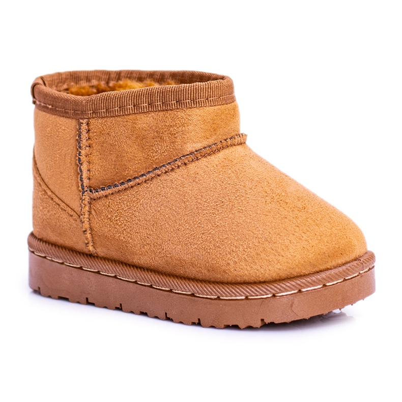 FRROCK Caldi stivali da neve da bambino per bambini Khaki Gooby marrone