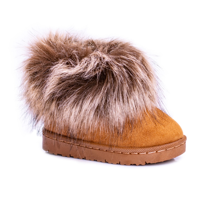 FRROCK Stivali Da Neve Per Bambini Con Pelliccia Camel Small Fox marrone