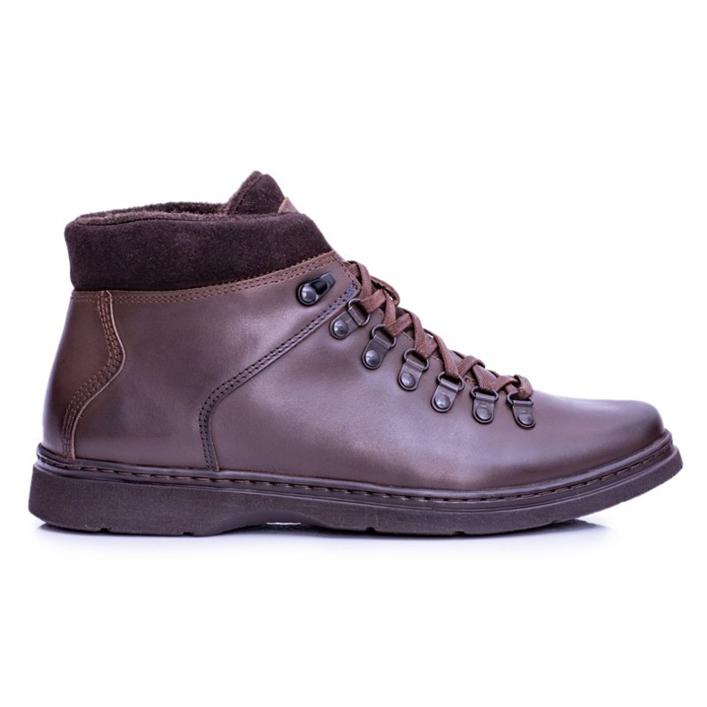 Stivali caldi da uomo Neex in pelle marrone Timmo Booties