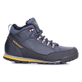 Mckeylor Scarpe da trekking da uomo blu navy con pile Reflex
