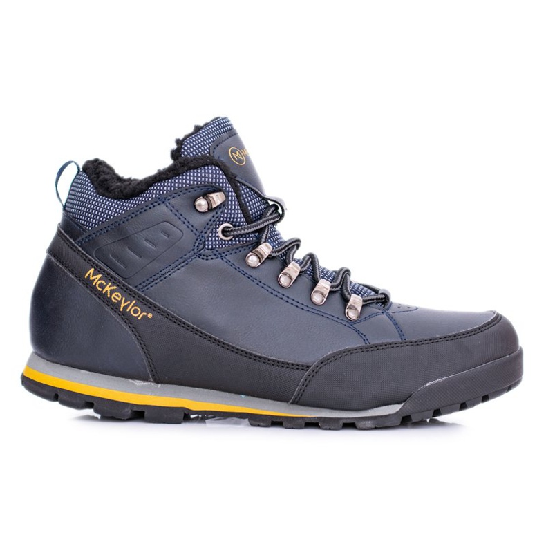 Mckeylor Scarpe da trekking da uomo blu navy con pile Reflex
