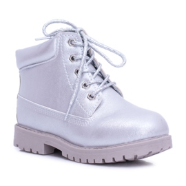 FRROCK Stivali Dexter Trappers isolati argento per bambini