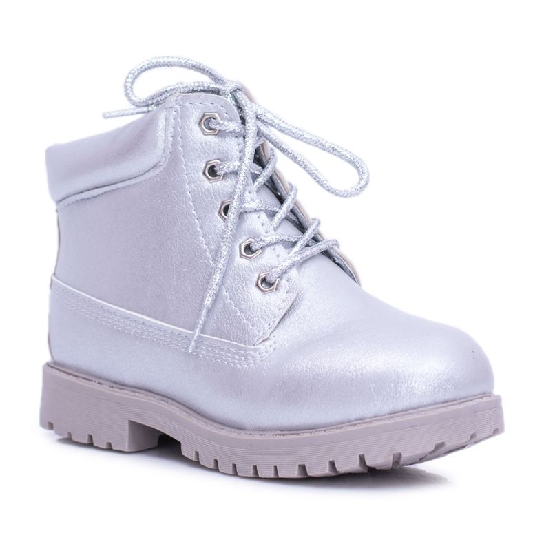 FRROCK Stivali Dexter Trappers isolati argento per bambini d'argento