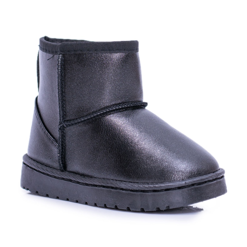 FRROCK Stivali da neve per bambini Scooby neri caldi nero