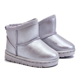 FRROCK Caldi stivali da neve argento per bambini Scooby grigio