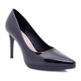 Décolleté Donna Stiletto Sergio Leone Nero Laccato Misawu