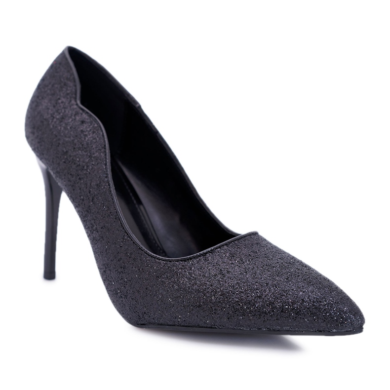 FB1 Tacchi a spillo da donna Extrade Glitter neri nero
