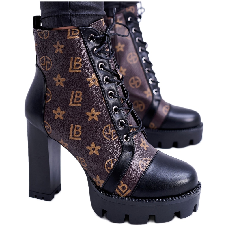 Stivali da donna con tacco alto Lu Boo Warmed Star Trail nero