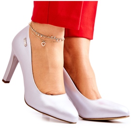 Décolleté Donna Argento Perla su palo Sergio Leone Campbell grigio