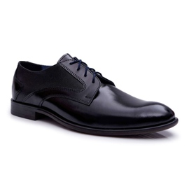 Bednarek Polish Shoes Scarpe brogue da uomo Bednarek Elegant Leather Black Midas nero